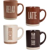 Tognana Set od 4 &amp;scaron;olje Cindy Barista, 45 cl, &amp;Scaron;areni Slike