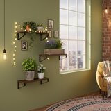 ModernHome loft zidni stalak za cvijeće za dekoraciju, s 3 viseće police | shoptok.hr