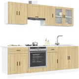  8-dijelni set kuhinjskih ormarića Kalmar konstruiranog drva | shoptok.hr