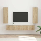  Set TV komoda Zidne 3 pcs Sonoma hrast Konstruirano drvo | shoptok.hr