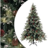 vidaXL božićno drvce LED sa šiškama zeleno-bijelo 120 cm PVC i PE Cijene