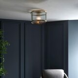 Endon 106265 - plafonska svetiljka ridgeton 1xE27/10W/230V mesing | Eponuda.com