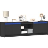 vidaXL TV ormarić s LED svjetlima crni 180x34x50 cm konstruirano drvo Cijene