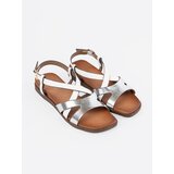 Sergio Leone s flat white sandals | Shoptok.si