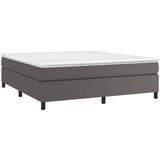  Okvir za krevet s oprugom sivi 160x200 cm od umjetne kože | Eponuda.ba