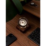 Gingko tamno smeđa led stolna lampa od punog oraha s mogućnosti zatamnjivanja sa staklenim sjenilom (visina 12 cm) amber – | shoptok.hr