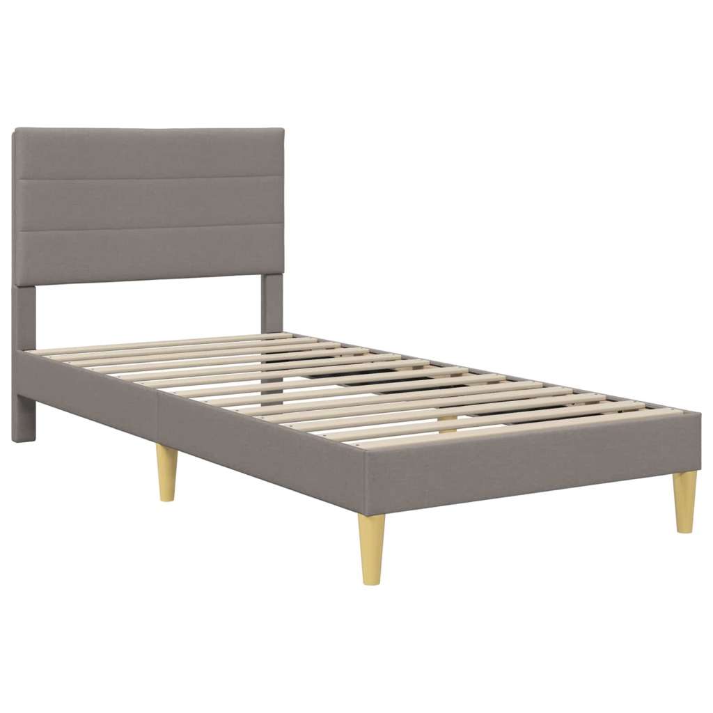  Okvir za krevet Sivo-smeđa 80 x 200 cm Poliester - Sivo-smeđa 80 x 200 cm | shoptok.hr