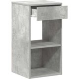 vidaXL Nočna omarica z predalom betonsko siva 35x34x66,5 cm | Shoptok.si