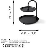 WALLXPERT stalak za nakit 20x21cm, crni | Eponuda.ba
