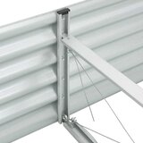  Vrtna sadilica od pocinčanog čelika 320 x 80 x 44 cm srebrna | Eponuda.ba