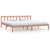 Furnova Posteljni okvir medeno rjav iz trdne borovine 200x200 cm, (21941358) | Shoptok.si