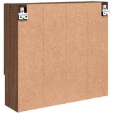 vidaXL Ogledalna omara Rjavi hrast 59 x 17 x 55 cm Konstruiran les | Shoptok.si