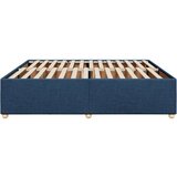 vidaXL Posteljni okvir brez vzmetnice moder 200x200 cm blago | Shoptok.si