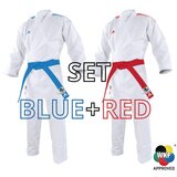 PrideShop Set karate kumite kimon Adidas – Adilight DNA Primegreen WKF (rdeča & modra) - 165 | Shoptok.si