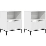  Noćni ormar 2 pcs Bijelo 49 x 36 x 61 cm Konstruirano drvo | Eponuda.com