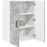 vidaXL Stenska kuhinjska omarica z vrati Betonsko siva 60 x 31 x 80 cm | Shoptok.si