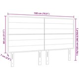  LED uzglavlje Linije dizajn plava 90 cm tkanina | shoptok.hr