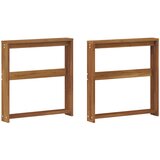  Naslon 2 kom. Prirodna 58,5 x 10 x 61 cm Čvrsto drvo akacije | shoptok.hr