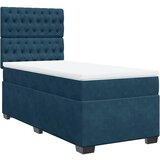 Box spring krevet s madracem plavi 80 x 200 cm baršunasti | shoptok.hr