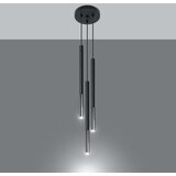  Obesna svetilka MOZAICA 3P črna/krom, (21348188) | Shoptok.si