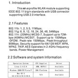 Gembird WNP-UA150P-01 ** 5dBi High power USB wireless adapter 150N (442) | ePonuda.com