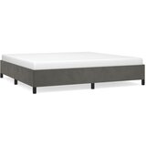  Okvir za krevet bez madraca tamnosivi 200x200 cm baršunasti | Eponuda.com