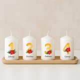  Adventne sveče s prazničnim motivom in številkami ADVSV 20 | Shoptok.si