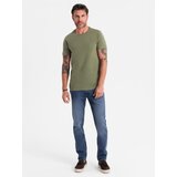 Ombre BASIC men's classic cotton T-shirt - khaki | shoptok.hr