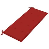  Složiva vrtna klupa s jastukom 128,5 cm od masovne tikovine | shoptok.hr