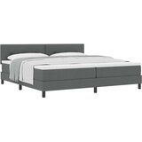  Krevet s opruga kutije Tamno siva 200 x 200 cm tkanina | shoptok.hr