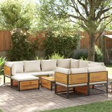 vidaXL 10-dijelna set vrtnih sofa s jastucima masivno bagremovo drvo | shoptok.hr