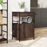  Kuhinjska kolica boja hrasta 56x43x89,5 cm konstruirano drvo | shoptok.hr