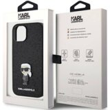  originalen karl lagerfeld ovitek KLHCP15SGKNPSK za iphone 15 črn ovitek z bleščicami - glitter iml nft iconic | Shoptok.si
