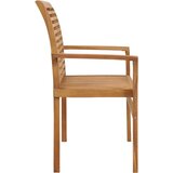  Klupa sa svjetloplavim jastukom 112 cm masivna tikovina | shoptok.hr