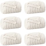  Pokrivači za bacanje 6 pcs Krema 150 x 130 cm Runo | shoptok.hr