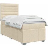  Boxspring krevet s madracem Krem 80 x 200 cm Tkanina Slike