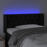  LED uzglavlje crno 103x16x78/88 cm baršunasto | shoptok.hr