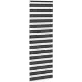 vidaXL Zavjesa zebra crna 85x230 cm širina tkanine 80,9 cm poliester | shoptok.hr