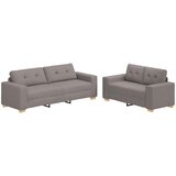 SOFA 2 kom. Sivo-smeđa Platnasta tkanina Slike