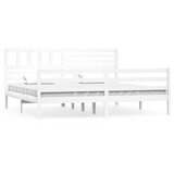 Furnova Posteljni okvir bel 180x200 cm trden les, (21942261) | Shoptok.si