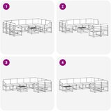  Set vanjskih sofa 10 kom. Prirodna i antracit | shoptok.hr