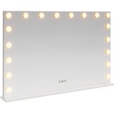  LED Ogledalo za Toaletni Stolić Bijeli 80 x 10 x 52,5 cm | shoptok.hr