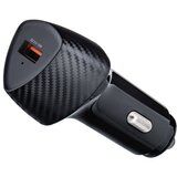 forcell CARBON auto punjač USB QC 3.0 18W CC50-1A crni (Ukupno 18W) | shoptok.hr