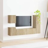  Set TV komoda Zidne 4 pcs Sonoma hrast Konstruirano drvo | shoptok.hr