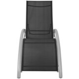 Maison Chic Vrtni Ležalnik - Sončna ležalnik Aluminij Črne Barve, (22043217) | Shoptok.si