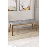 Hanah home klupa Arwen, 105 cm, siva / prirodno drvo Cene