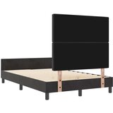 vidaXL Crni Baršunasti Krevet 120x190 cm | shoptok.hr