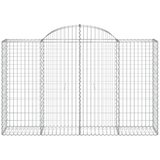 Lučne gabionske košare 12kom 200x50x120/140cm pocinčano željezo | shoptok.hr