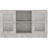  Vitrina siva boja betona 120 x 30,5 x 70 cm konstruirano drvo | Eponuda.ba