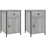 Maison Chic Dvo delni komplet Nočne omarice - Nočne mize siva sonoma 40x42x60 cm inženirski les, (21690521) | Shoptok.si
